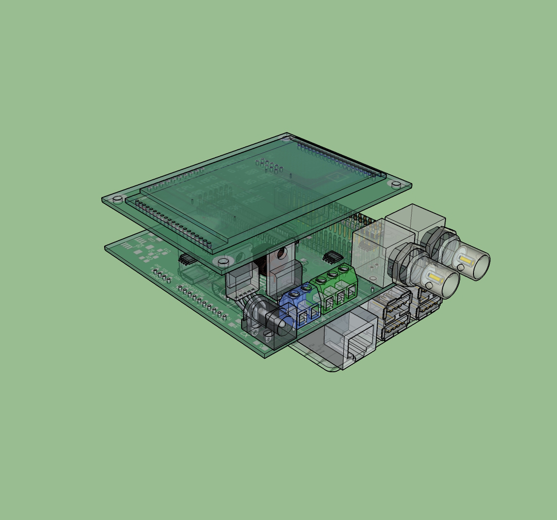 케이스와 부품실장 설명을 위한 3D 작업